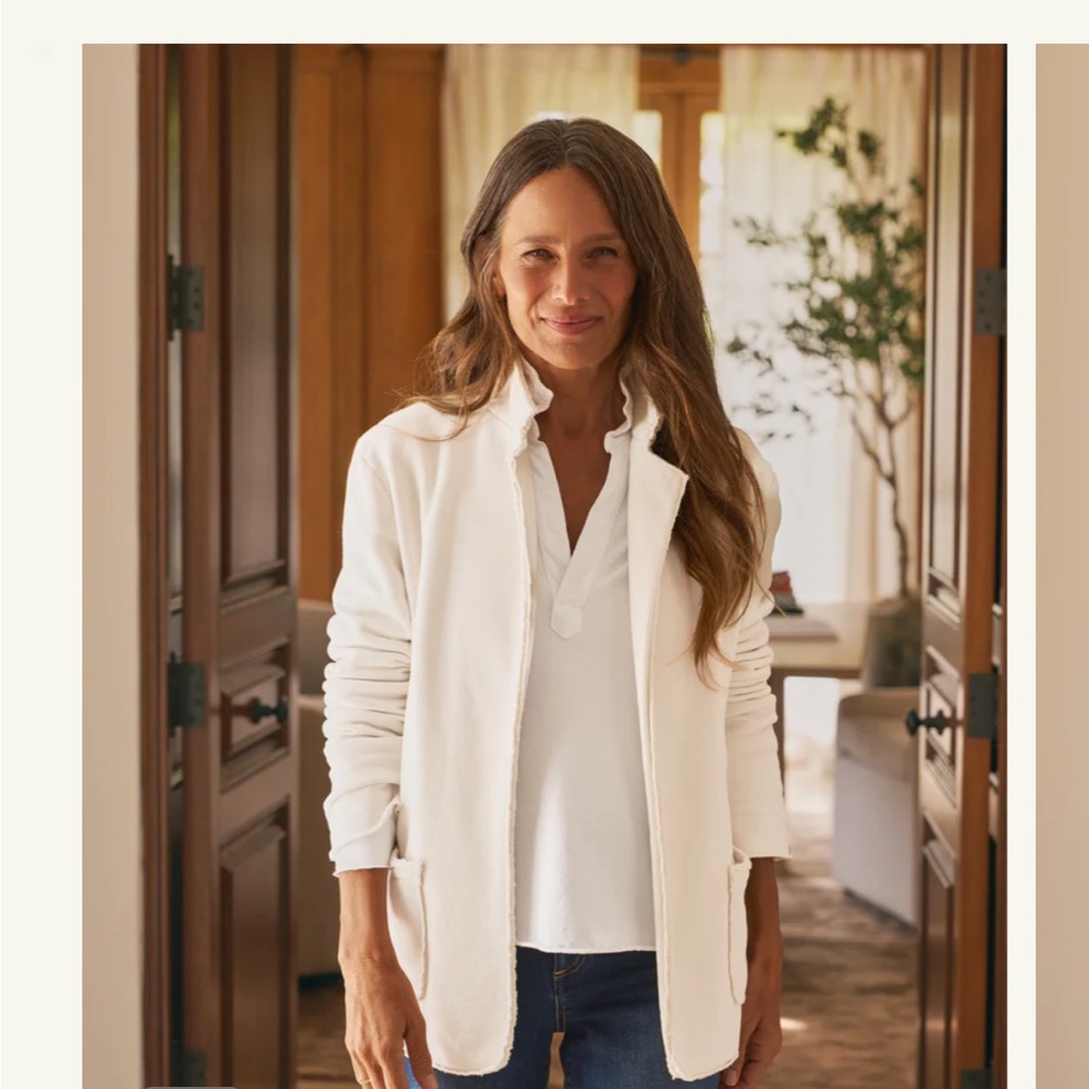 Frank & Eileen Dublin vintage white  Blazer